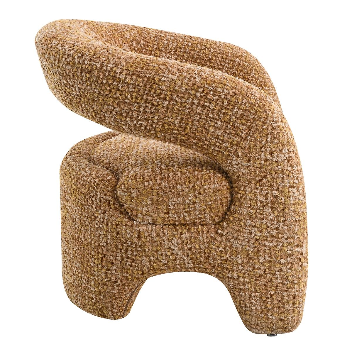Pelia - Accent Chair - Orange Tweed