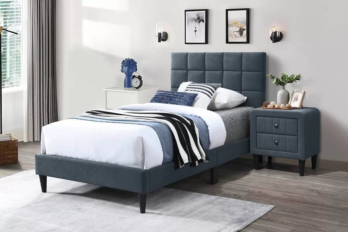 Gray Twin Bed