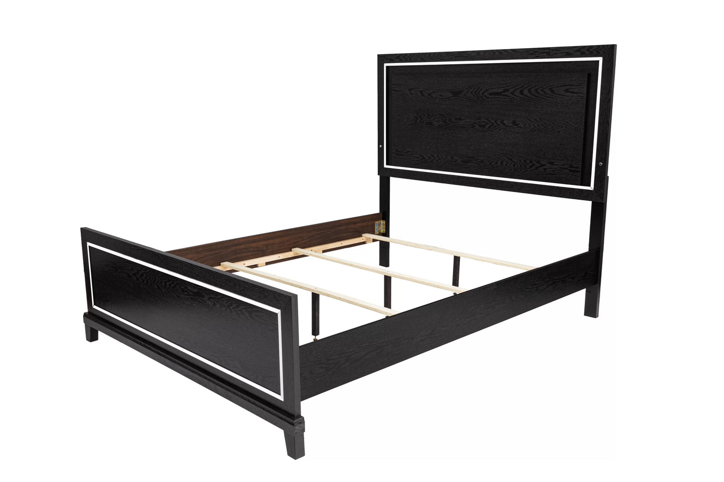 Black LED Queen Bed Frame