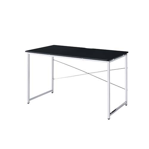 Tennos - Vanity Desk (Same 93195) - Black & Chrome