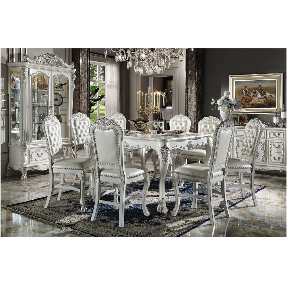 Dresden - Counter Height Table - Bone White
