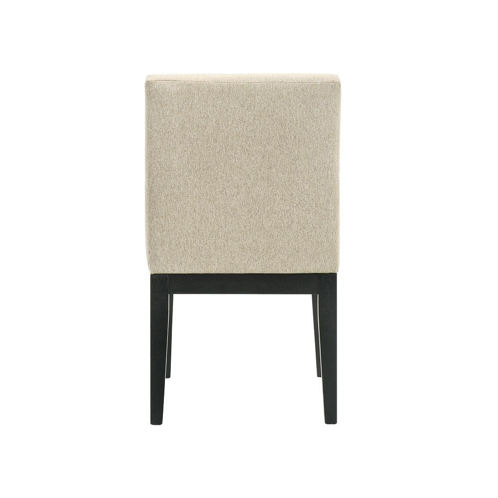Froja - Side Chair Set of 2) - Beige Fabric & Black