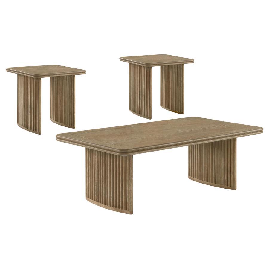 Adina - Wood Coffee Table Set