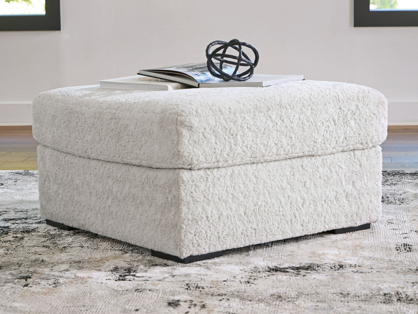 Cuddle Plush - Oversized Accent Ottoman - Arctic