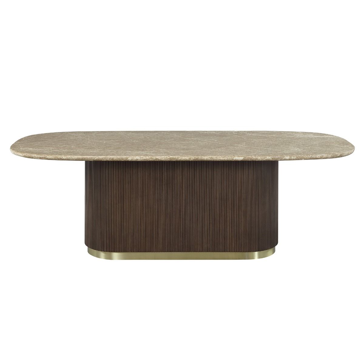 Clayten - Dining Table With Natural Marble Top