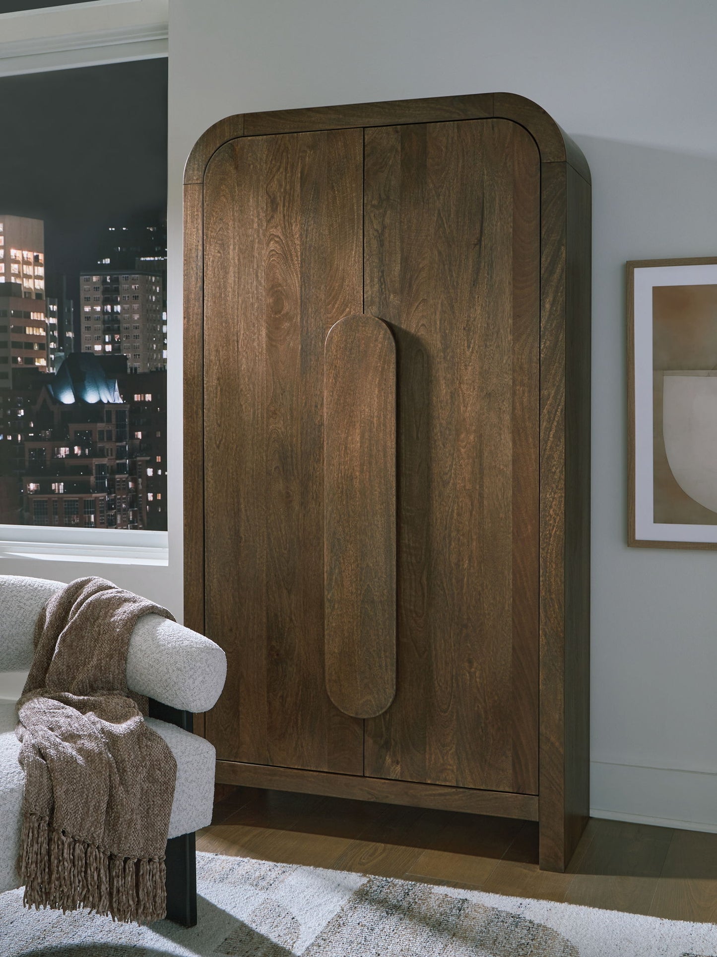 Thoren - Accent Cabinet - Medium Brown