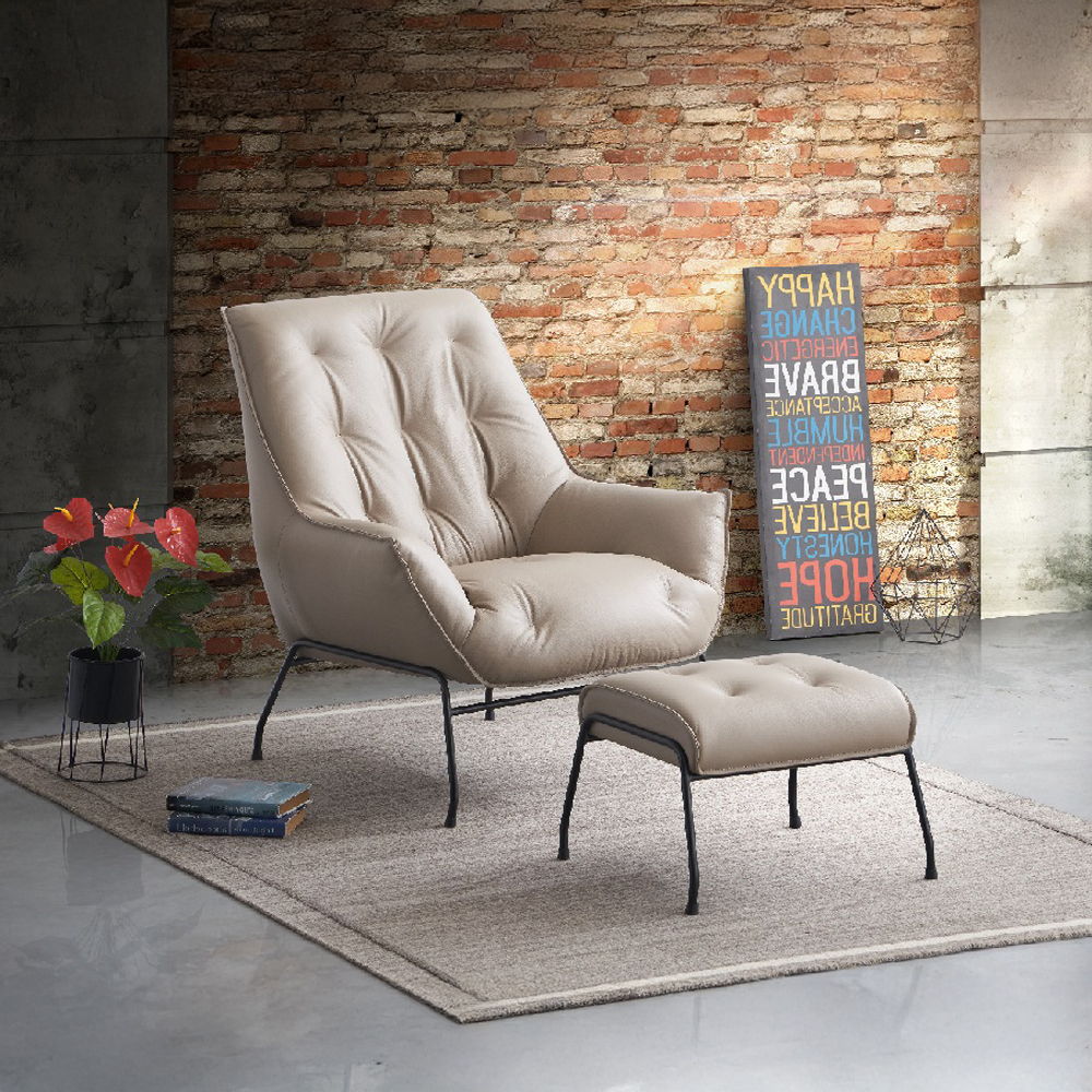 Zusa - Accent Chair & Ottoman