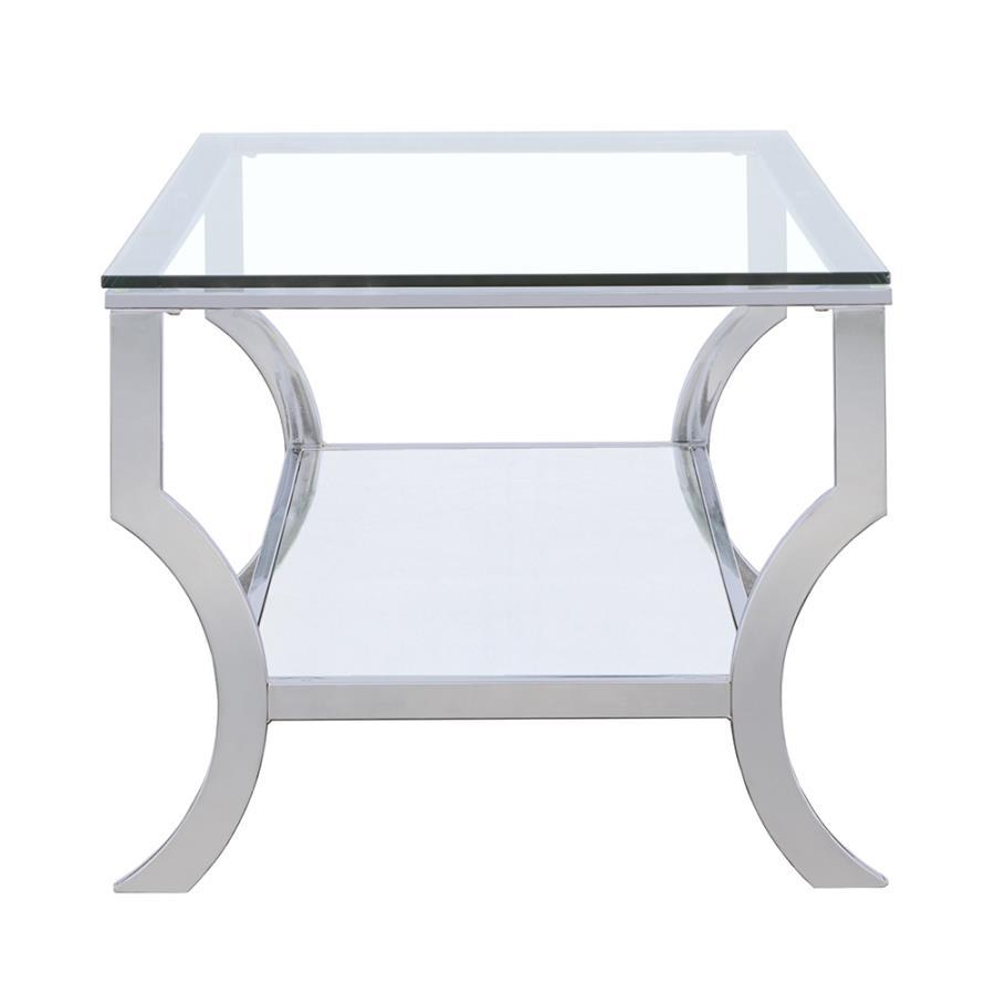 Saide - Rectangular Glass Top Table