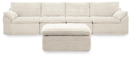 Fannin - 4-Piece Sectional With Ottoman - Ivory