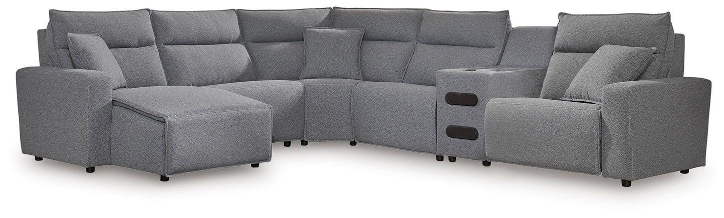 ModMax II - Salt And Pepper - Reclining Sectional