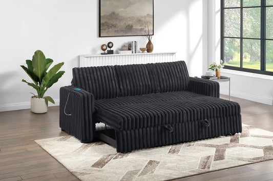Comfy Black Sleeper Sofa