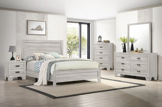 4 Piece off-white Queen bedroom set