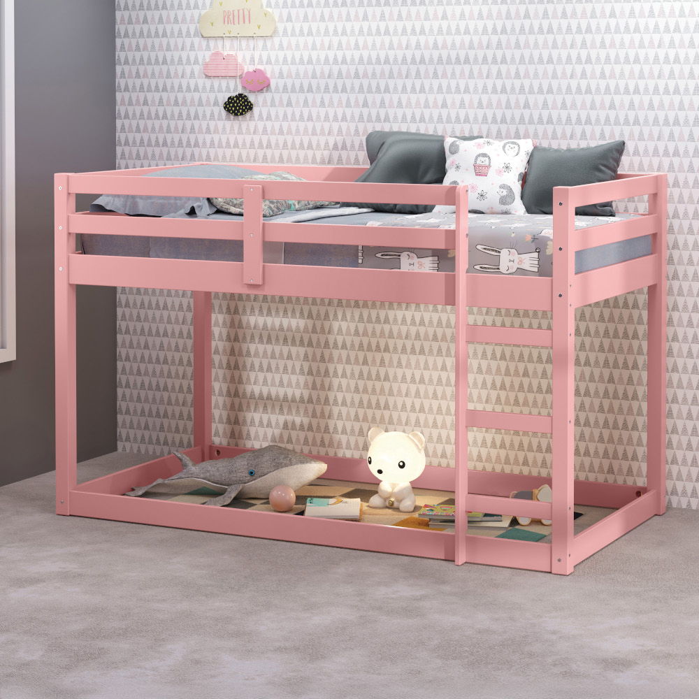 Gaston II - Twin Loft Bed - Pink
