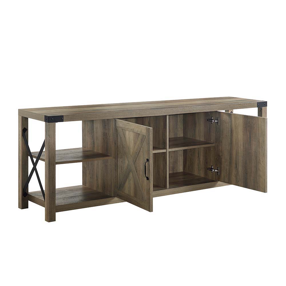 Abiram - TV Stand - Rustic Oak