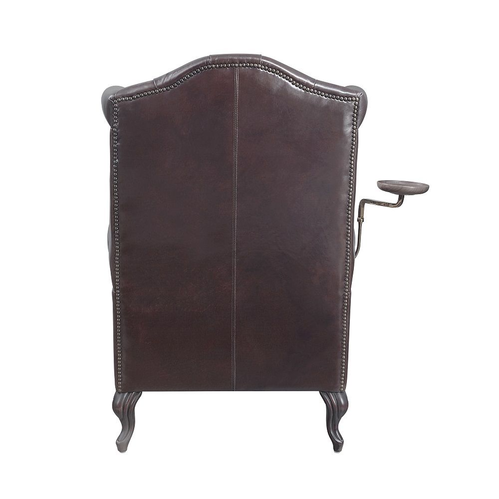 Pino - Accent Chair - Vintage Brown Top Grain Leather