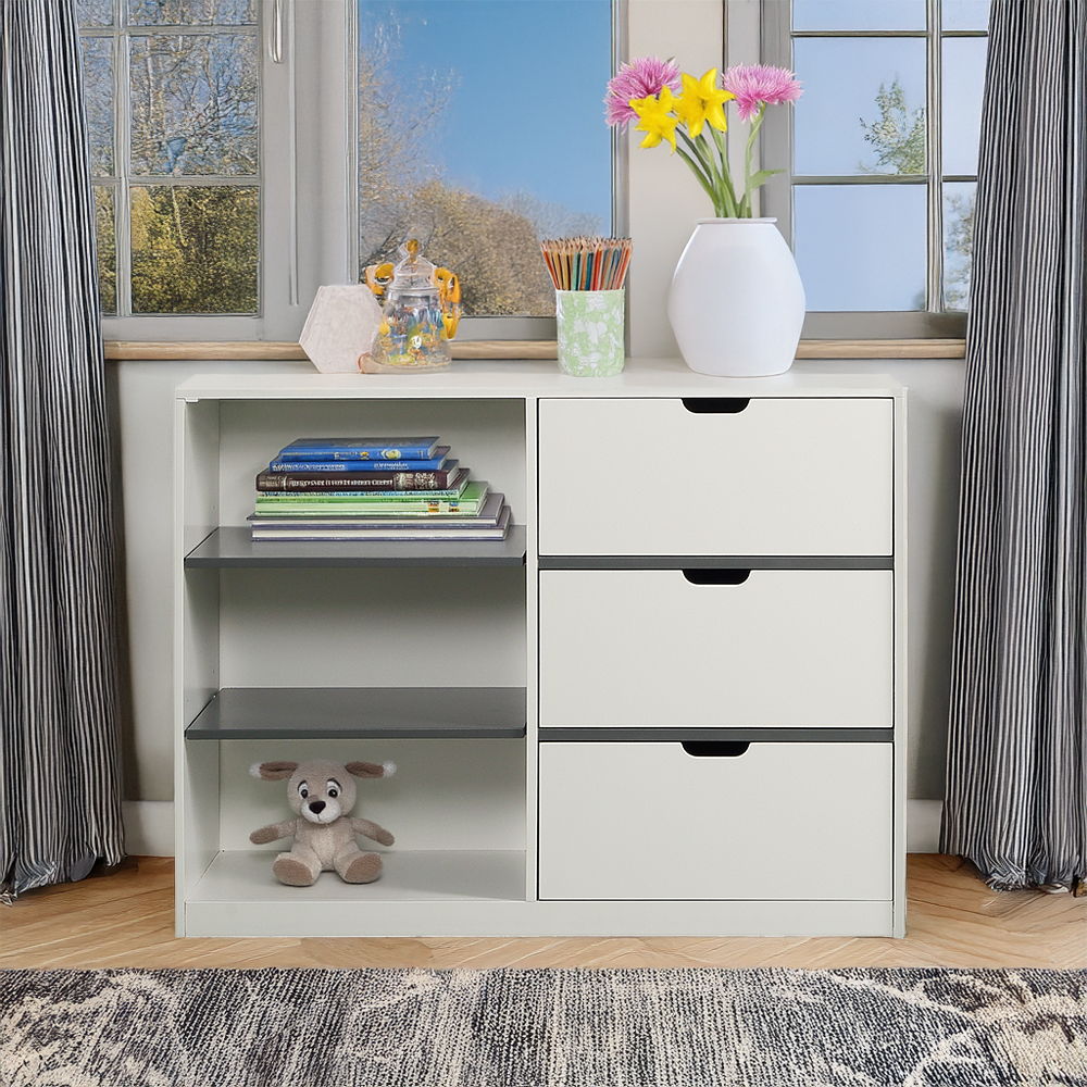 Ratana - Cabinet - Gray & White