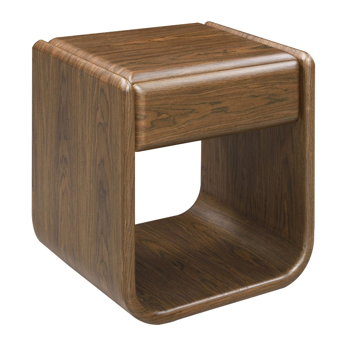 Lanza - End Table With Drawer - Dark Walnut