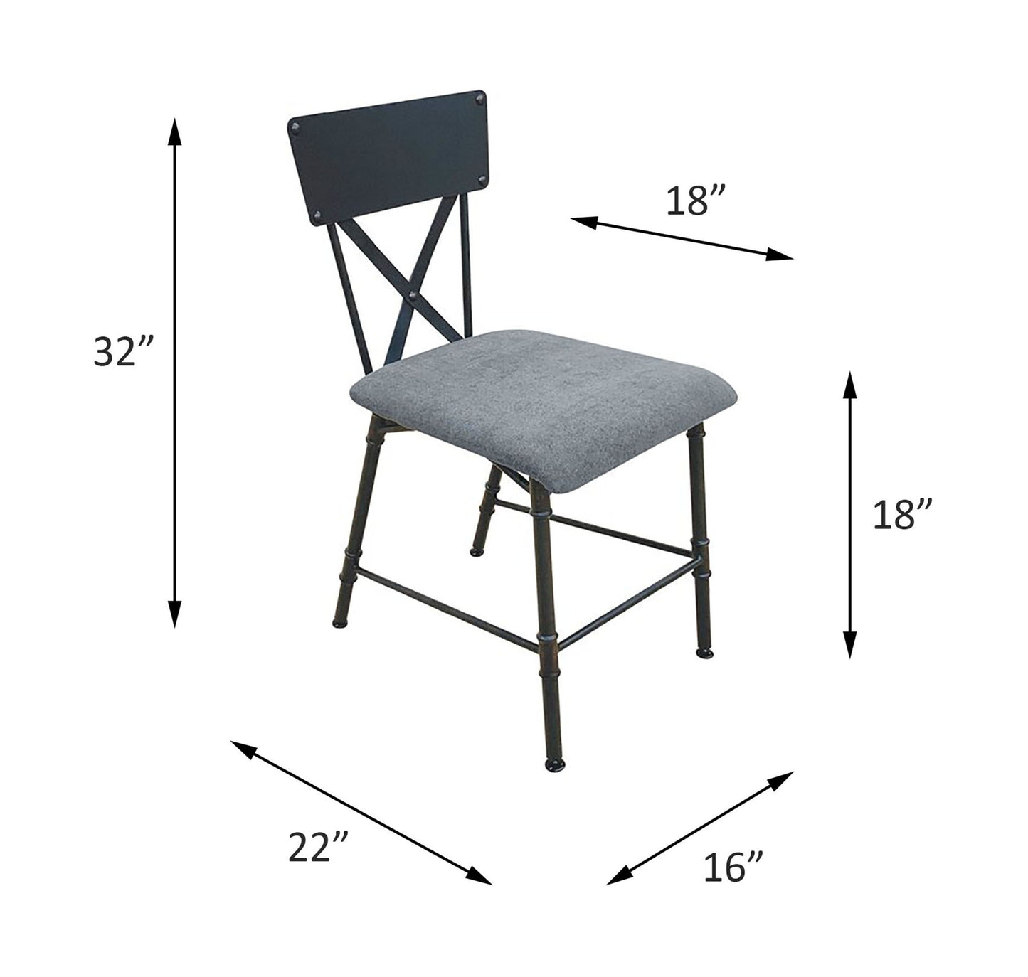 Brantley - Office Chair - Antique Oak & Sandy Gray
