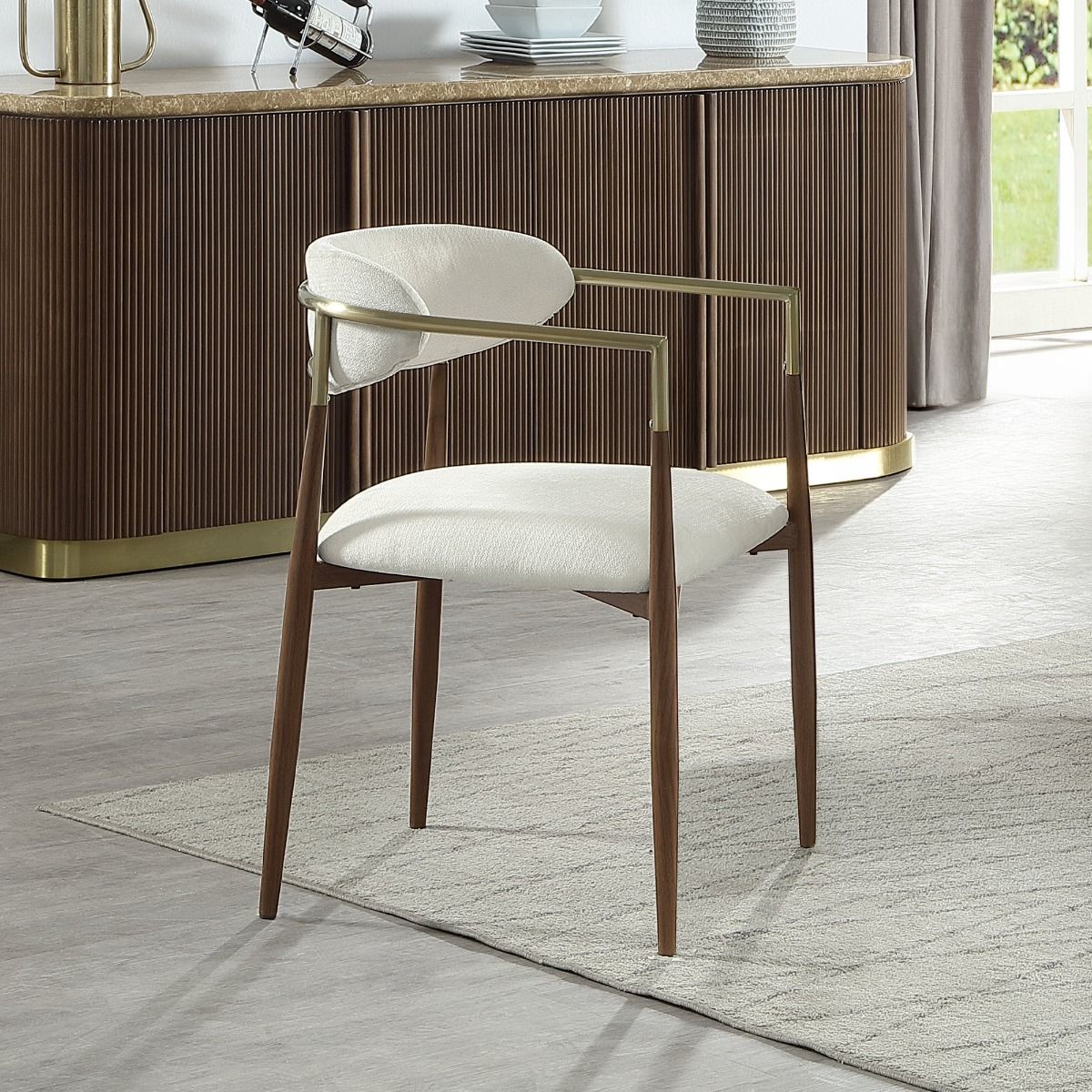 Clayten - Arm Chair (Set of 2) - Brown Oak