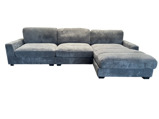 3 Piece Gray comfy sectional