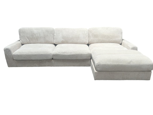 3 Piece Cream comfy sectional